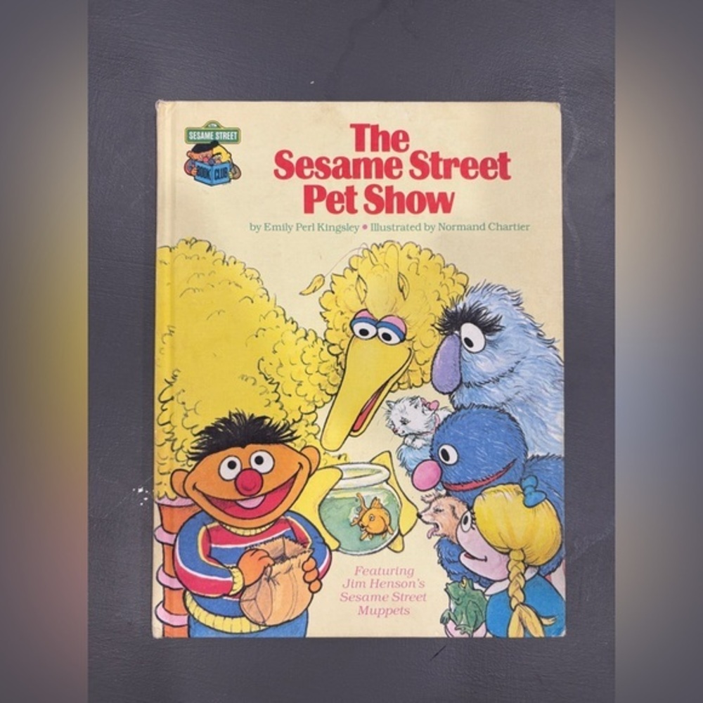The Sesame Street Pet Show Hardcover Children’s Book (1981) Vintage